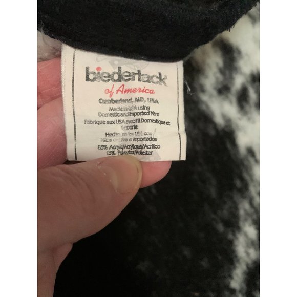 Vintage Sting WWE Biederlack of America Throw 52x56" Blanket Black White - Picture 6 of 8